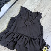 Розпродаж магазину! Обалденна блуза гипбр рюші валан колір чисто чорний камера не передає