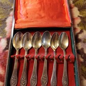 Набор чайных ложек мельхиор