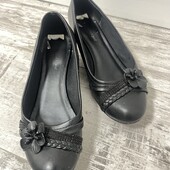 Туфли с экокожи на танкетке 40 р на широкую ножку