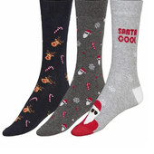 3 пари. Чоловічі новорічні шкарпетки Livergy. 39-42