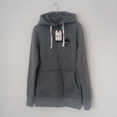 Теплий якісний брендовий подовжений худі на флісі