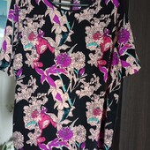 Эффектная гарядная блуза-туника для пышненьких модниц.Новая!