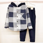 Костюм Полотно: фліс полар клітинка р.134-140