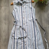 Платье рубашка в полоску