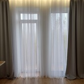 Jusk штори блекаут сірі 140 на 300 2 штуки