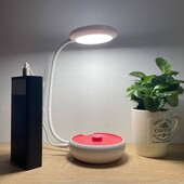 Настільна Led-лампа YoYo біла з рожевим