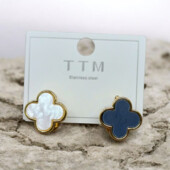 Сережки двухсторонні медсплав клевер конюшина