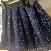 Святкова багатоярусна спідничка з паєток р.6-7 років, зріст 116-122 см