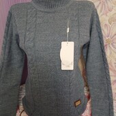 Світерок Новий Полушерсть.теплий.колір джинс. Укрп 50% доставка до кінця року