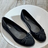 Красиві замшеві балетки, туфлі Graceland, 37 р, 24 см.