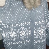 Шикарный теплый свитер (кофта, кардиган)