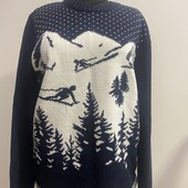 Новорічний светр кофта світшот з сніжними горами
