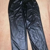 Брюки стрейч батал палаццо под экокожу р 54-56 