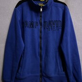 Яркая мужская теплая флиска с карманами