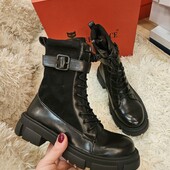 Стильні зручні черевики з м'якенької екошкіри якість супер