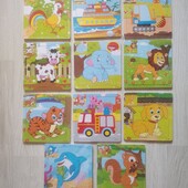 Набір 11шт дерев'яні пазли