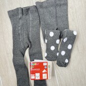 Lupilu.Колготи махрові для дівчинки 2 шт 50/56 р