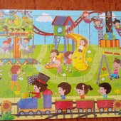 Дереаянный пазл на 24 элемента.