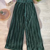 Стильні брюкі палацо велюр, ідеальний стан