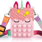 Сумка, популярные игрушки-антистресс, пузырьковый бумажник, сумка, простой мультяшный