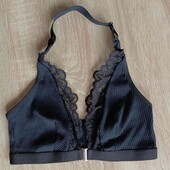 трикотажный новый топ /бра с кружевом ткань рубчик чашка 75 А В