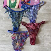 Красивые трусы стринги 4 пары