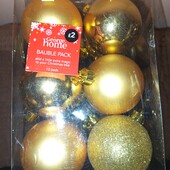 ❣️Ялинкові іграшки George, 12 шт. 6см❣️