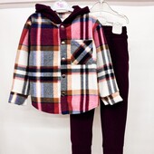 Костюм Полотно: Фліс полар клітинка р.146-152