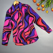 Сатинова сорочка в абстракцію яскрава