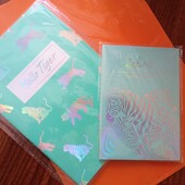 Набір прошитих блокнотів "тварини" - 2 шт(А5, А6) клітинка Дикий світ 32 аркуша