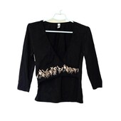 Красивая блуза - кофточка с декольте, 95% хлопок, Lowry, р.Xl, наш 44-48