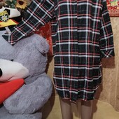 ❤️Брендовая натурал черная вся люриксом клетку рубашка туника нова❤️Италия.Пог130см.Поб150Бавонна66%