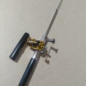 Вудочка телескопічна ручка для зимової риболовлі на балансир. Комплект для зимової рибалки