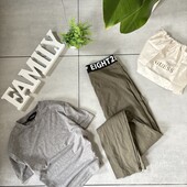 ✨одним лотом Лосини з лого резинкою та футболка топ