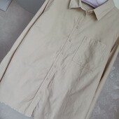 Бежева вельветова сорочка 44 евро