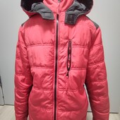 Чоловіча демісезонна куртка XL (червона з чорними вставкмми)