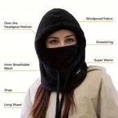 Капор шапка шапка-шарф балаклава зимняя женская шарка балаклава