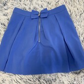 Яркая лешкая юбка на подкладке с бантиком s,m