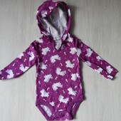 Боді з довгим рукавом hanes для дівчинки. 0-6