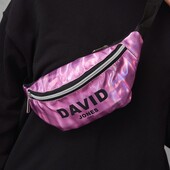 Бананка (модна сумочка косметичка) лакована David Jones рожева