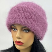 Женская шапка ангора букле