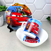 Подарунковий набір посуду для хлопчиків "Маквін Тачки", дитячий посуд