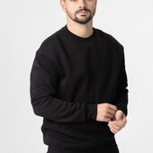 Чорний світшот - толстовка від Boohoo , без декору розмір ХС