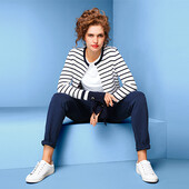 Стильний кардиган в смужку Tchibo 44/46 євро (наш 50-52)