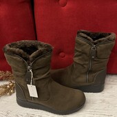 Черевики із еко замші,від Cinzia,розмір 36,устілка 23