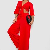 Брючний червоний костюм "Ager"