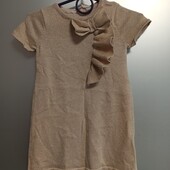 Платье с блестящей ниткой 2-4 года