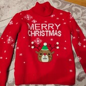 Новорічний світер на дівчинку 9,10,11років