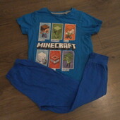 Пижама х\б Minecraft на мальчика,состояние очень хорошее