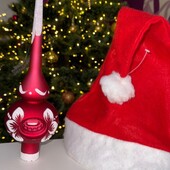 Прикраса на верхівку ялинки та новорічний ковпак